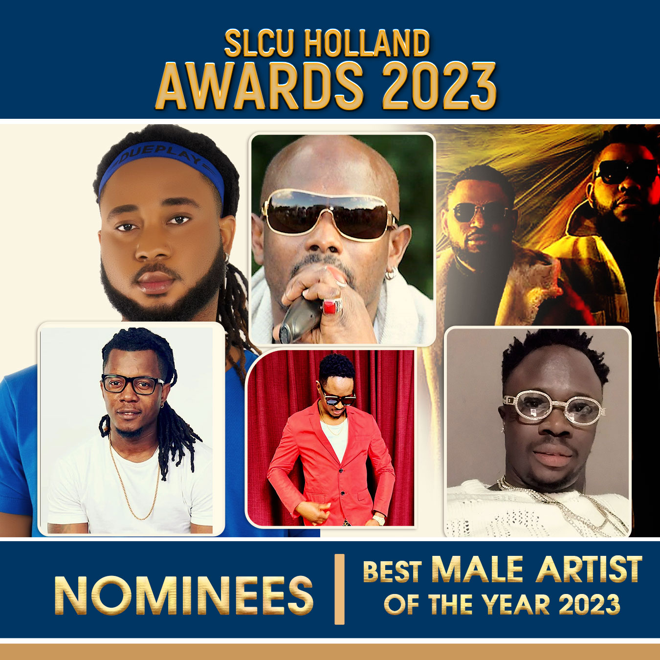 Nominees for best male artist